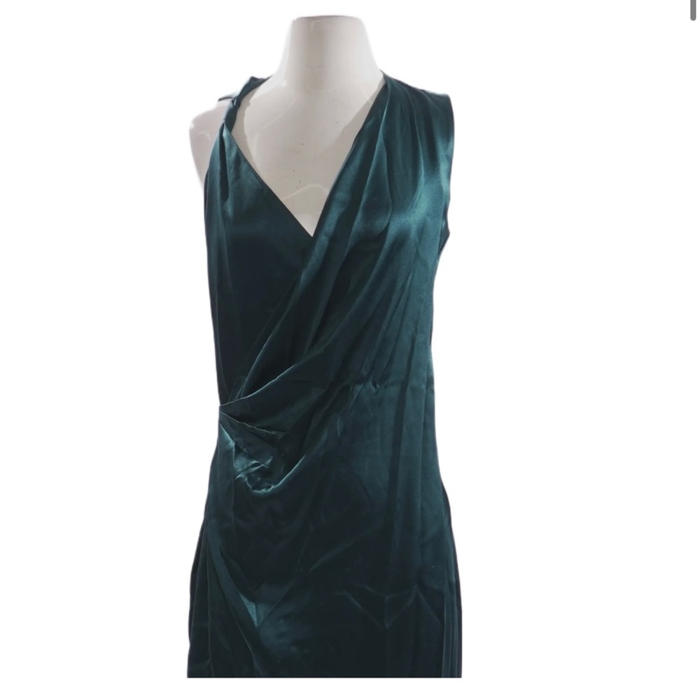 Cushine Blue asymmetrical silk dress